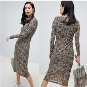 glamorous animal print dress